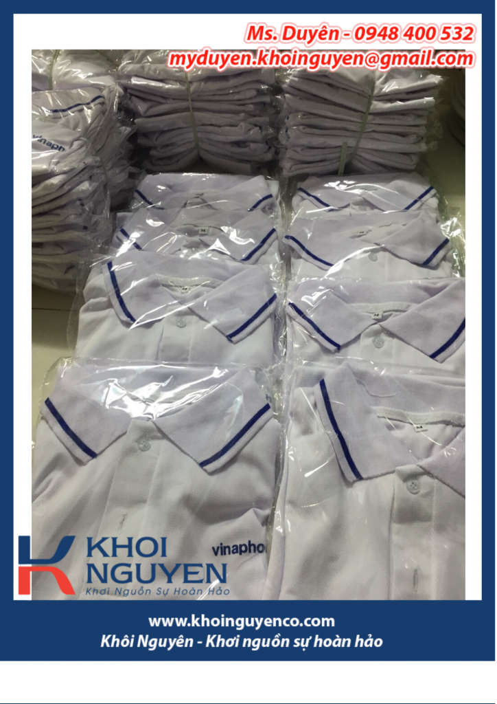 XƯỞNG MAY ÁO THUN GIÁ RẺ. Công ty Khôi Nguyên chuyên sản xuất nón, áo đồng phục giá rẻ theo yêu cầu, tiến độ nhanh. 0948400532 - 0948400531.